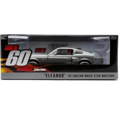 1967 Ford Mustang Custom "Eleanor" Gray Met. W/Black Stripes "Gone In 60 Seconds" (2000) Movie 1/18 Diecast Model By Greenlight -Greenlight Shop GUEST b1059197 c1e2 4183 a61f cf45b6a1b203