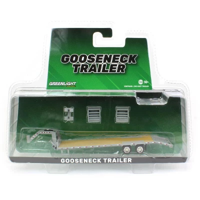 Greenlight Collectibles 1/64 Gooseneck Trailer Primer Gray With Red And White Conspicuity Stripes 30391 6 Greenlight Collectibles 1/64 Gooseneck Trailer Primer Gray With Red And White Conspicuity Stripes 30391 - Image 4