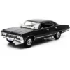 1967 Chevrolet Impala Sport Sedan Tuxedo Black 1/18 Diecast Model Car By Greenlight