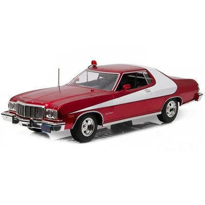1976 Ford Gran Torino "Starsky And Hutch" Red Chrome Edition (TV Series 1975-79) 1/18 Diecast Model Car By Greenlight 3 1976 Ford Gran Torino "Starsky And Hutch" Red Chrome Edition (TV Series 1975-79) 1/18 Diecast Model Car By Greenlight