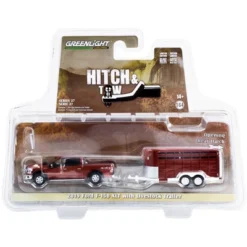 2019 Ford F-150 XLT Pickup Truck Red And Livestock Trailer "Hitch & Tow" Series 27 1/64 Diecast Model Car By Greenlight 5 2019 Ford F-150 XLT Pickup Truck Red And Livestock Trailer "Hitch & Tow" Series 27 1/64 Diecast Model Car By Greenlight -Greenlight Shop GUEST b9ff655a 6319 4886 915d cf53ae77e7e7