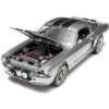 1967 Ford Mustang Custom "Eleanor" Gray Met. W/Black Stripes "Gone In 60 Seconds" (2000) Movie 1/18 Diecast Model By Greenlight