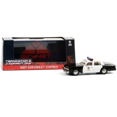 1987 Chevrolet Caprice "Metropolitan Police" "Terminator 2: Judgment Day" (1991) Movie 1/43 Diecast Model Car By Greenlight 4 1987 Chevrolet Caprice "Metropolitan Police" "Terminator 2: Judgment Day" (1991) Movie 1/43 Diecast Model Car By Greenlight - Image 2