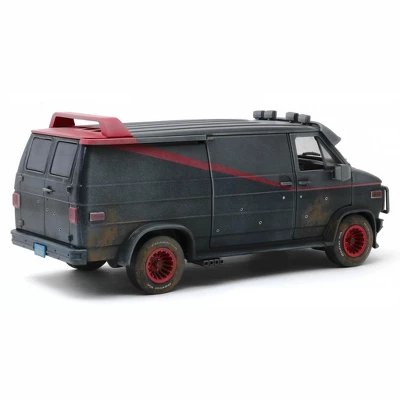 1983 GMC Vandura Black Weathered Version With Bullet Holes "The A-Team" TV Series 1/18 Diecast Model Car By Greenlight 4 1983 GMC Vandura Black Weathered Version With Bullet Holes "The A-Team" TV Series 1/18 Diecast Model Car By Greenlight - Image 2