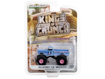 1969 Chevrolet C-10 Monster Truck Blue Metallic "Dream Master" "Kings Of Crunch" Series 12 1/64 Diecast Model Car By Greenlight 3 1969 Chevrolet C-10 Monster Truck Blue Metallic "Dream Master" "Kings Of Crunch" Series 12 1/64 Diecast Model Car By Greenlight - Image 2