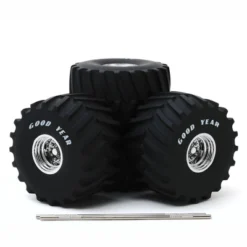 66-Inch Monster Truck "Goodyear" Wheels And Tires 6 Piece Set "Kings Of Crunch" 1/18 By Greenlight