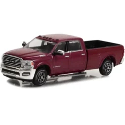 2022 Ram 3500 Limited Longhorn Truck Delmonico Red Metallic "Showroom Floor" Series 1 1/64 Diecast Model Car By Greenlight