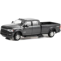 2022 RAM 2500 Big Horn Sport 4X4 Truck Granite Crystal Gray Metallic "Showroom Floor" 1/64 Diecast Model Car By Greenlight