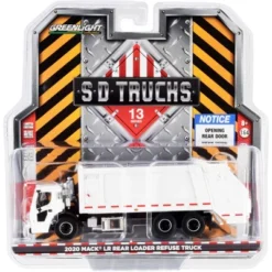 2020 Mack LR Rear Loader Refuse Garbage Truck White "S.D. Trucks" Series 13 1/64 Diecast Model By Greenlight -Greenlight Shop GUEST d1b27e68 cd44 46f1 ac93 c7ec78b8cc06