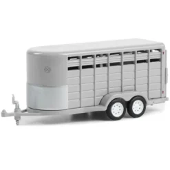 14-Foot Livestock Trailer Gray "Hitch & Tow Trailers" Series 1/64 Diecast Model By Greenlight