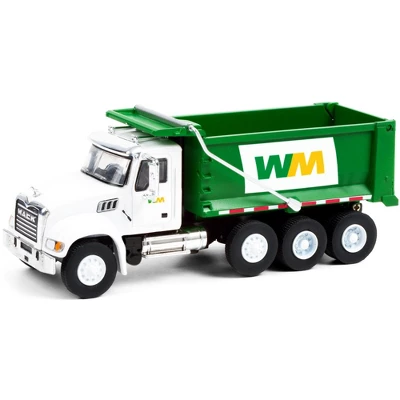 2020 Mack Granite Dump Truck White And Green "Waste Management" "S.D. Trucks" Series 12 1/64 Diecast Model By Greenlight 3 2020 Mack Granite Dump Truck White And Green "Waste Management" "S.D. Trucks" Series 12 1/64 Diecast Model By Greenlight