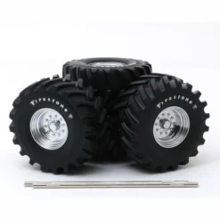 48-Inch Monster Truck "Firestone" Wheels & Tires 6 Piece Set "Kings Of Crunch" 1/18 By Greenlight