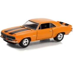 1967 Chevrolet Camaro RS Orange With Black Stripes "Counting Cars" (2012-Current) TV Series 1/64 Diecast Model Car By Greenlight