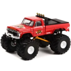 1976 Ford F-250 Monster Truck Red "Thunder Beast" "Kings Of Crunch" Series 11 1/64 Diecast Model Car By Greenlight