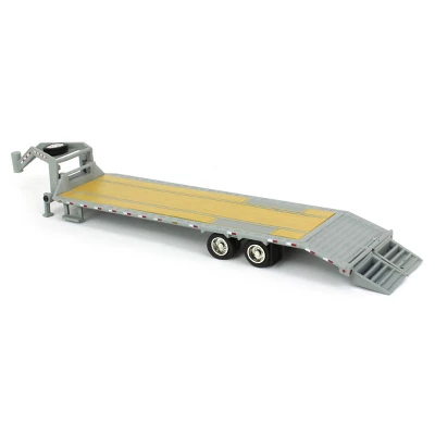 Greenlight Collectibles 1/64 Gooseneck Trailer Primer Gray With Red And White Conspicuity Stripes 30391 5 Greenlight Collectibles 1/64 Gooseneck Trailer Primer Gray With Red And White Conspicuity Stripes 30391 - Image 3