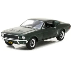 1968 Ford Mustang GT Fastback Highland Green Metallic 1/24 Diecast Model Car By Greenlight
