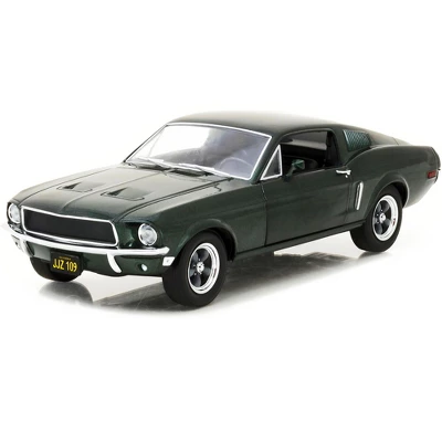 1968 Ford Mustang GT Fastback Highland Green Metallic 1/24 Diecast Model Car By Greenlight 3 1968 Ford Mustang GT Fastback Highland Green Metallic 1/24 Diecast Model Car By Greenlight